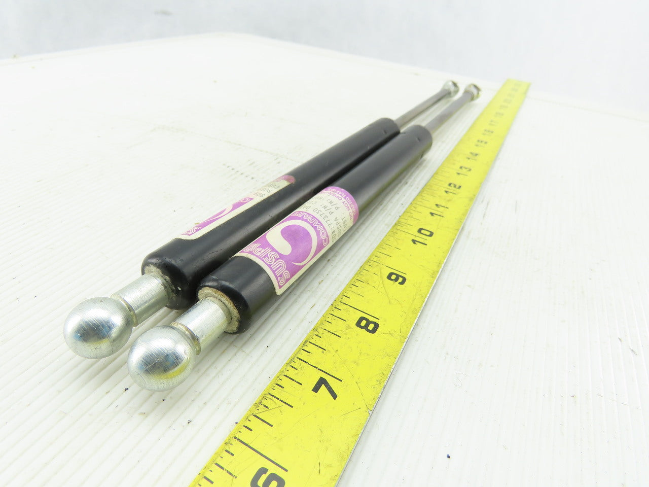 Suspa C16-07944 13" Gas Prop Rod Holding Spring 3/8" Ball Socket Lot Of 2