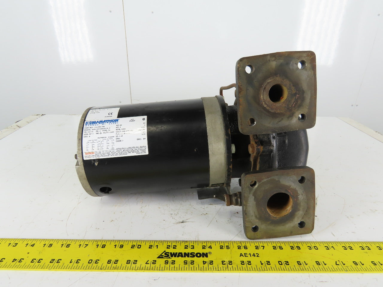 Marathon 075.00744.00 3Hp 3450RPM 208-230/460V 1-1/2"x1" Flange Mount Motor Pump