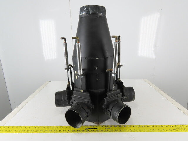 6 Way Branch Vacuum Dust Collection Central Splitter 4" x 6" Duct