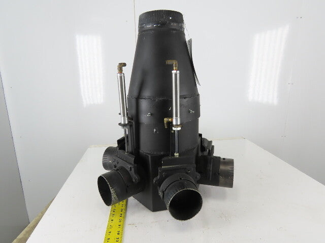 6 Way Branch Vacuum Dust Collection Central Splitter 4" x 6" Duct