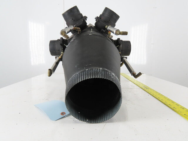 6 Way Branch Vacuum Dust Collection Central Splitter 4" x 6" Duct