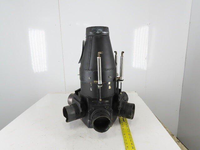 6 Way Branch Vacuum Dust Collection Central Splitter 4" x 6" Duct