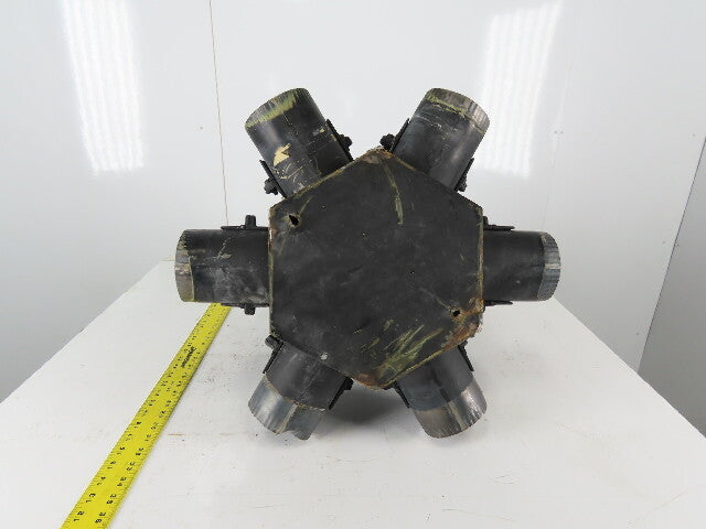 6 Way Branch Vacuum Dust Collection Central Splitter 4" x 6" Duct