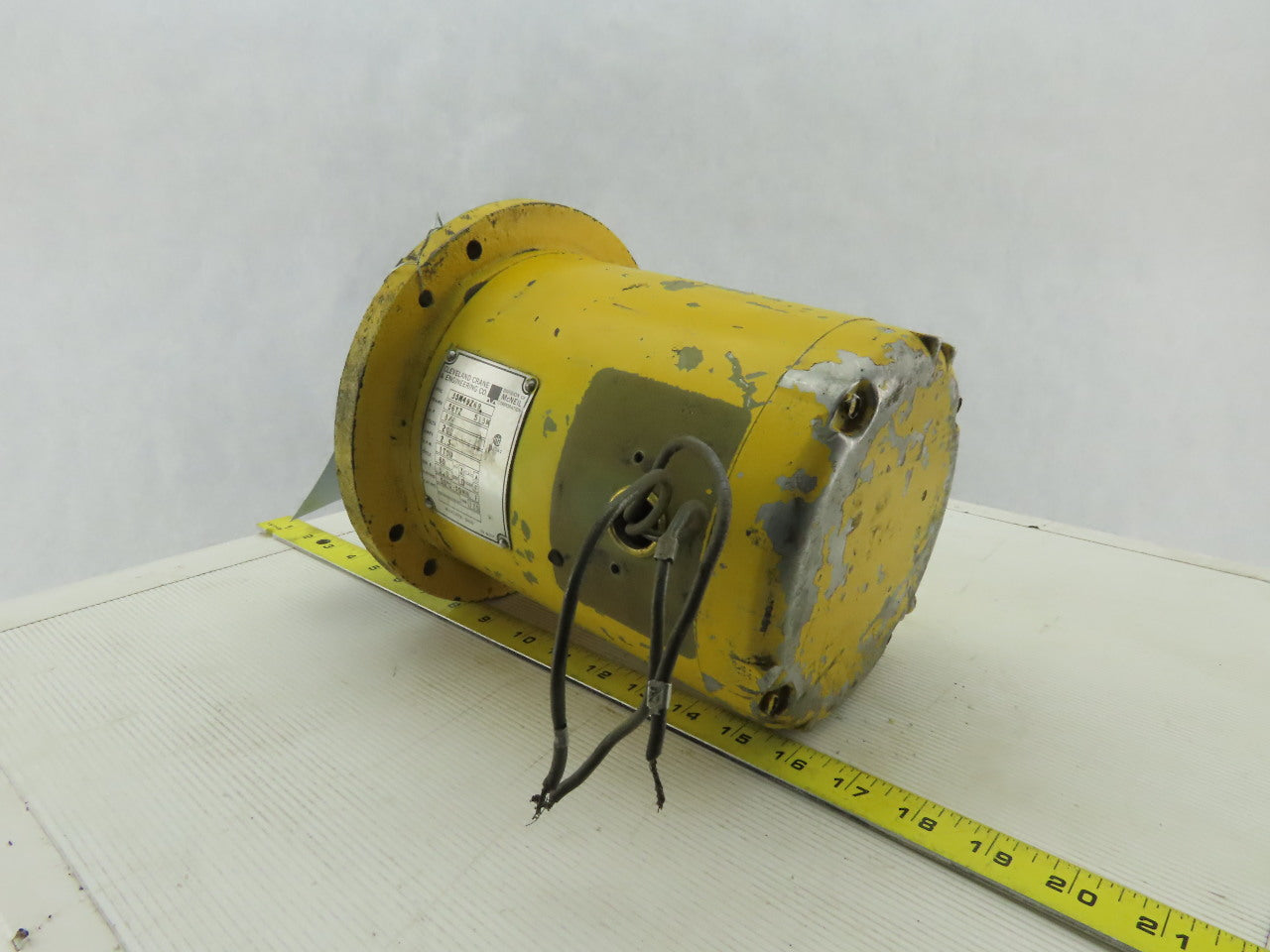 Cleveland Crane 35M49Z69 Electric AC Motor 200V 3/4Hp 3Ph 1700RPM 56YZ Frame