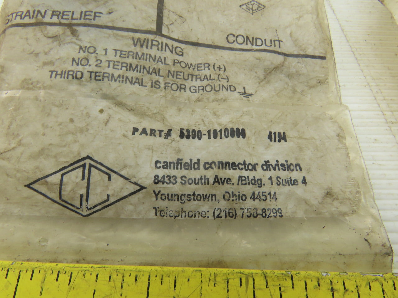 Canfield Connector 5300-1010000 250V 10A Solenoid Connector Lot Of 2