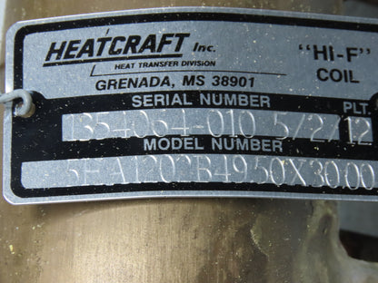 Heatcraft 5HA1202B049.50X030.00 Hi-F 49-1/2" x 30" Fin Steam Hot Water Coil