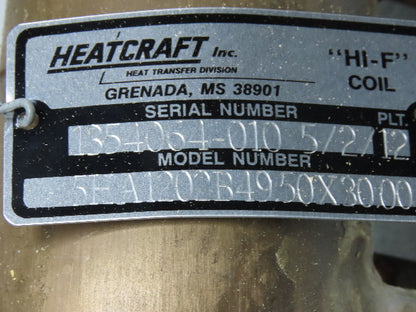 Heatcraft 5HA1202B049.50X030.00 Hi-F 49-1/2" x 30" Fin Steam Hot Water Coil