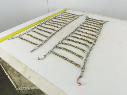 10" x 36" Tire Traction Tire Chain 2 Piece Set Pair