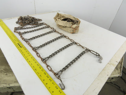Weed Stock No 2215 13" x 74" Snow Traction Tire Chain Set of 2