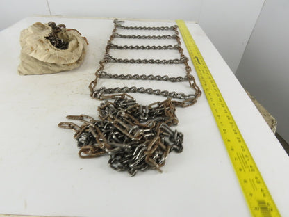 Weed Stock No 2215 13" x 74" Snow Traction Tire Chain Set of 2