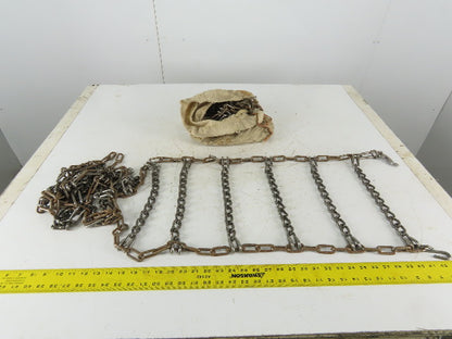Weed Stock No 2215 13" x 74" Snow Traction Tire Chain Set of 2