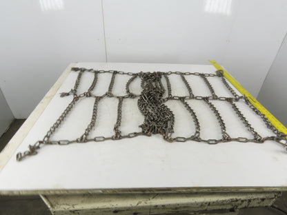 25" x 72" Snow Traction Tire Chain V-Bar Cross Chain Set of 2