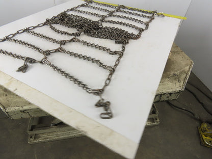 25" x 72" Snow Traction Tire Chain V-Bar Cross Chain Set of 2