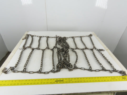 25" x 72" Snow Traction Tire Chain V-Bar Cross Chain Set of 2
