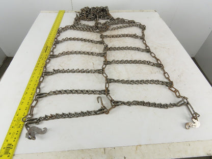 26" x 74" Snow Traction Tire Chain V-Bar Cross Chain Set of 2
