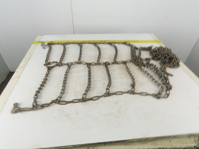 26" x 74" Snow Traction Tire Chain V-Bar Cross Chain Set of 2