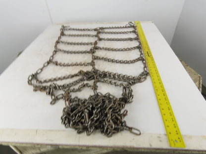 26" x 74" Snow Traction Tire Chain V-Bar Cross Chain Set of 2