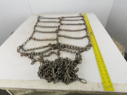 26" x 74" Snow Traction Tire Chain V-Bar Cross Chain Set of 2