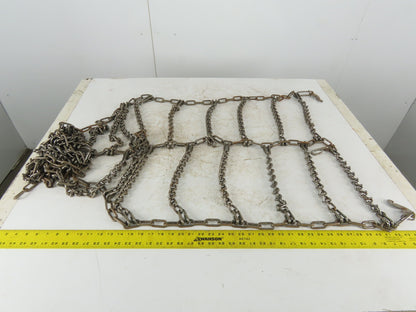 26" x 74" Snow Traction Tire Chain V-Bar Cross Chain Set of 2