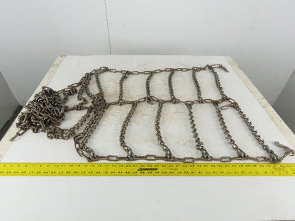 26" x 74" Snow Traction Tire Chain V-Bar Cross Chain Set of 2