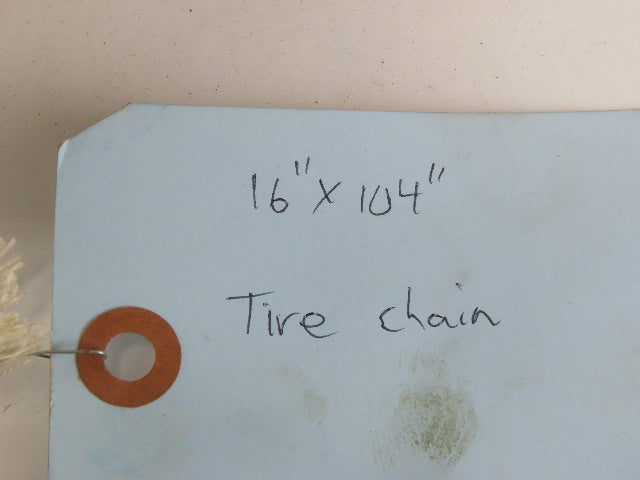 16" x 104" Snow Traction Tire Chain Set of 2