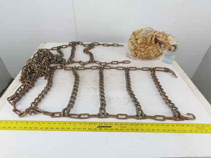 16" x 104" Snow Traction Tire Chain Set of 2