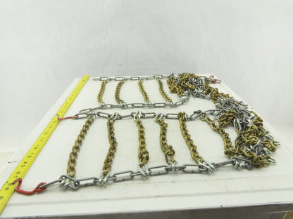 Type 2GT Code 9651 10" x 36" Tire Chain Snow Traction 16/6.50-8 Size Set Of 2