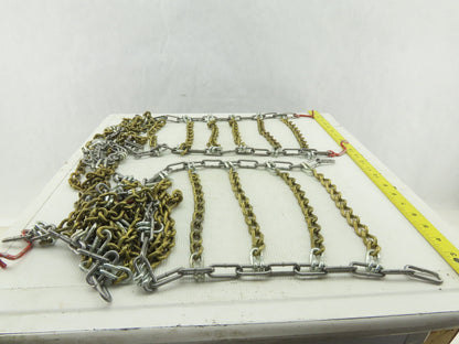 Type 2GT Code 9651 10" x 36" Tire Chain Snow Traction 16/6.50-8 Size Set Of 2