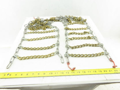 Type 2GT Code 9651 10" x 36" Tire Chain Snow Traction 16/6.50-8 Size Set Of 2