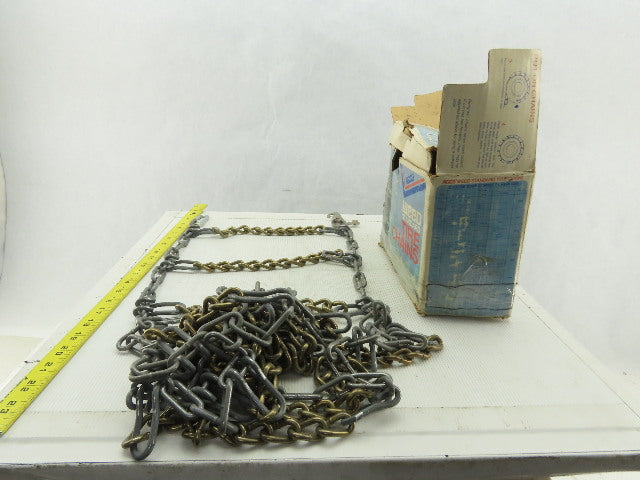 Acco Stock No. 1250 Standard Snow Traction Tire Chain Set 13" x 70" Set of 2
