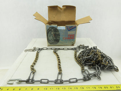 Acco Stock No. 1250 Standard Snow Traction Tire Chain Set 13" x 70" Set of 2
