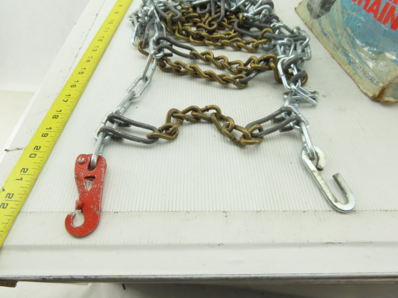 Acco Stock No. 1217 Standard  Snow Traction Tire Chain Set 10" x 60" Set of 2