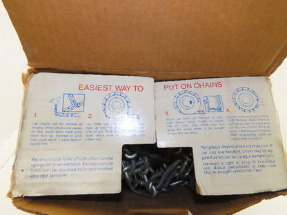 Acco Stock No. 1217 Standard  Snow Traction Tire Chain Set 10" x 60" Set of 2
