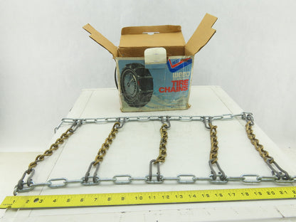 Acco Stock No. 1217 Standard  Snow Traction Tire Chain Set 10" x 60" Set of 2