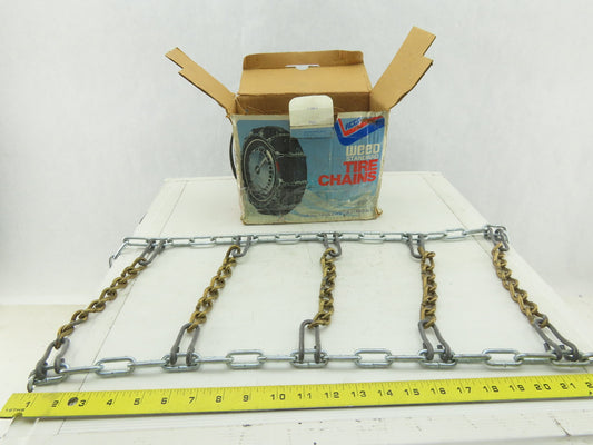 Acco Stock No. 1217 Standard  Snow Traction Tire Chain Set 10" x 60" Set of 2