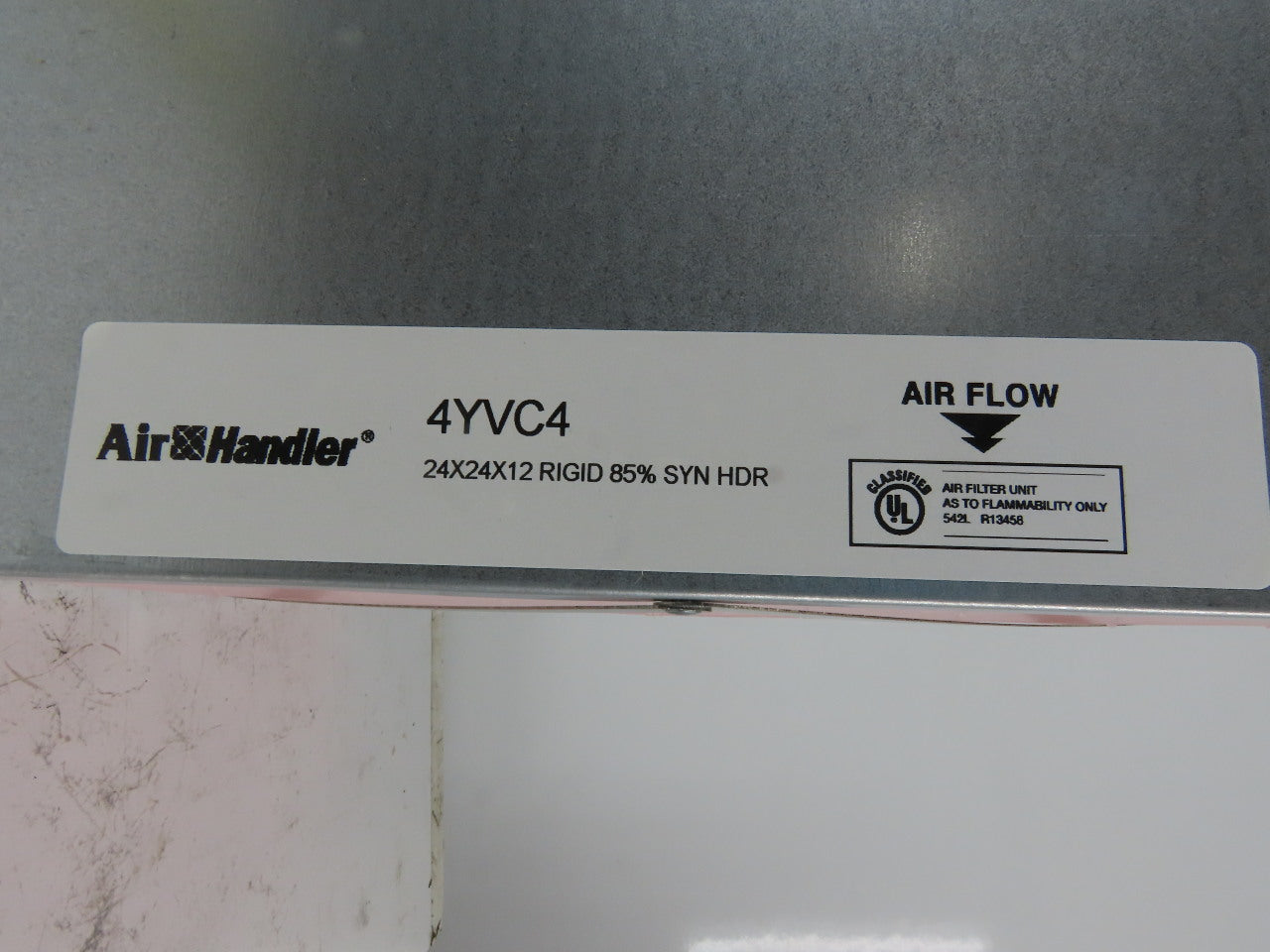 Grainger 4YVC4 Air Handler 24x24x12 Rigid Box Air Filter