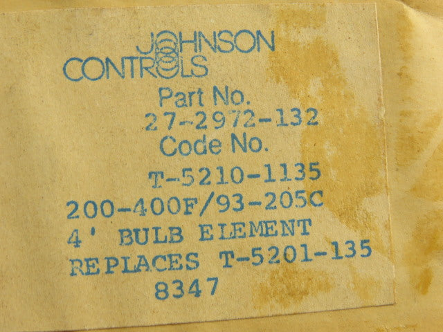Johnson Controls T-5210-1135 200-400°F Temperature Transmitter