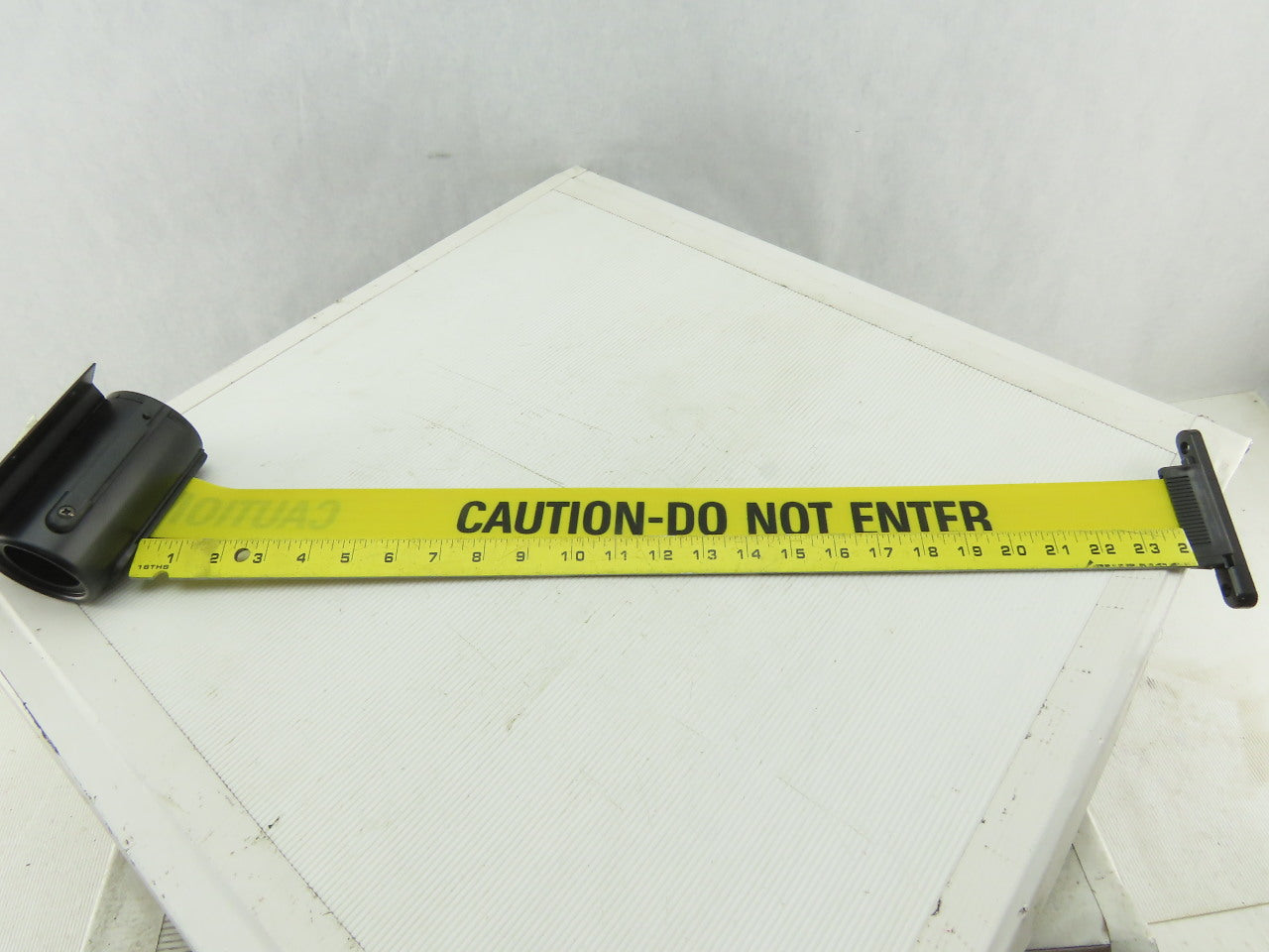 Lawrence Tensabarrier Self Retracting CAUTION-DO NOT ENTER Belt Stanchion 7'6"