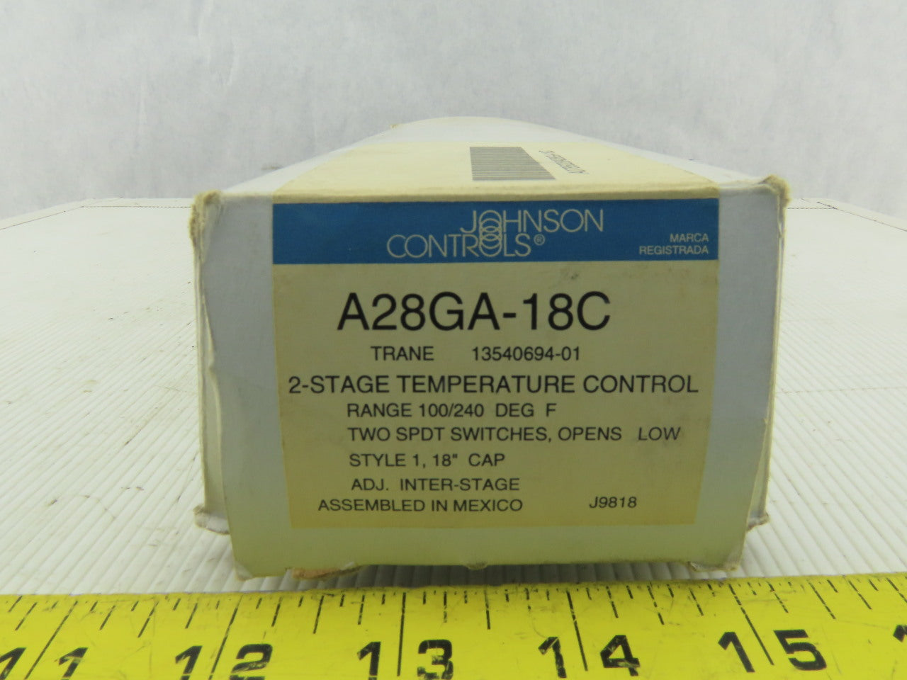 Johnson Control A28GA-18C 2 Stage Temperature Control 100/240°F