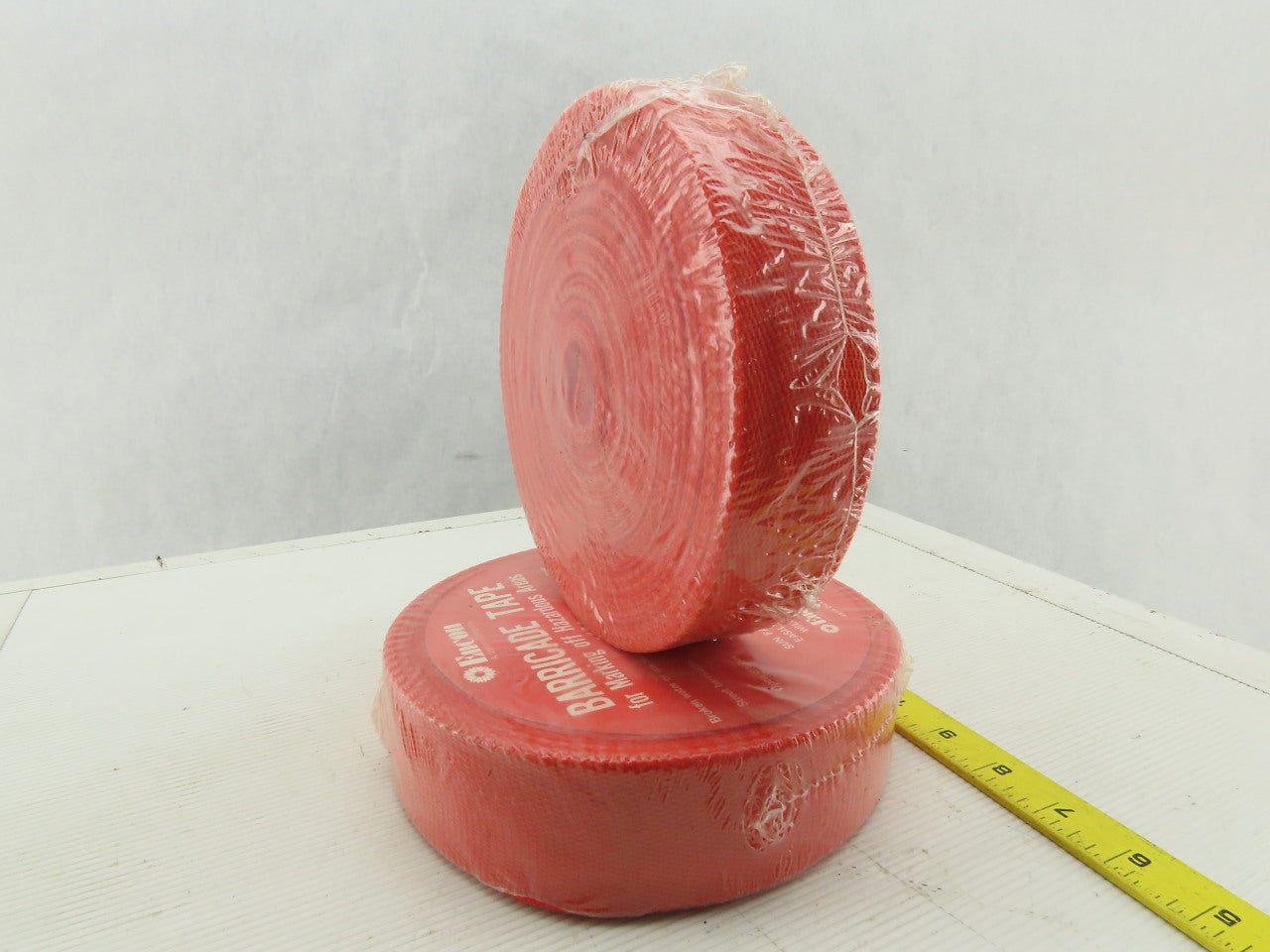 Encon BT-012 Red Environment Proof Hazardous Area Barricade Tape 200' Lot Of 2