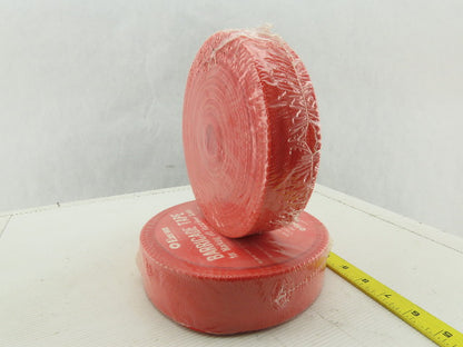 Encon BT-012 Red Environment Proof Hazardous Area Barricade Tape 200' Lot Of 2
