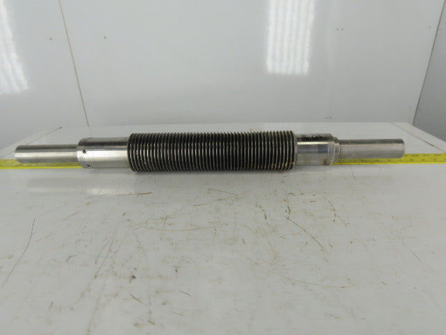 4090 Industrial Pressure Slitter Cutter Roller 1-5/8" Shaft 32-1/2" OAL