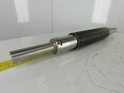 4090 Industrial Pressure Slitter Cutter Roller 1-5/8" Shaft 32-1/2" OAL