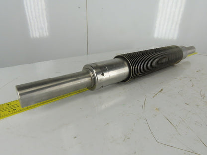 4090 Industrial Pressure Slitter Cutter Roller 1-5/8" Shaft 32-1/2" OAL