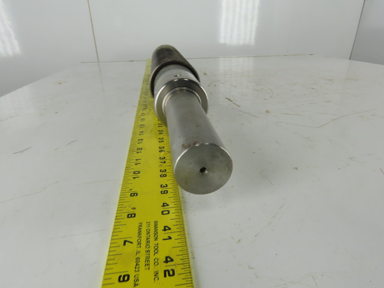 4090 Industrial Pressure Slitter Cutter Roller 1-5/8" Shaft 32-1/2" OAL