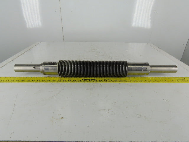 4090 Industrial Pressure Slitter Cutter Roller 1-5/8" Shaft 32-1/2" OAL
