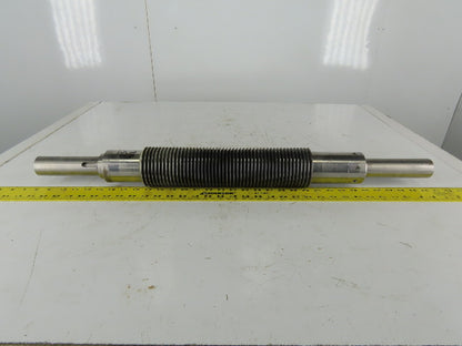 4090 Industrial Pressure Slitter Cutter Roller 1-5/8" Shaft 32-1/2" OAL