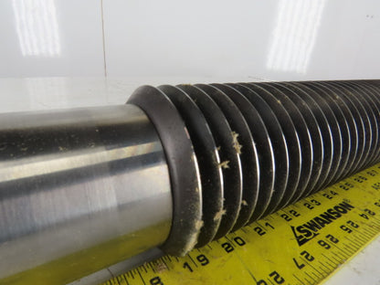 3-5/16" OD Industrial Pressure Slitter Cutter Roller 1-5/8" Shaft 32-1/2" OAL