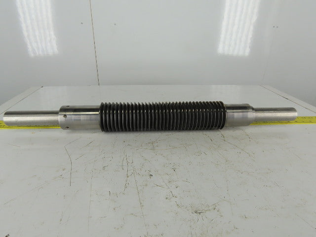 3-5/16" OD Industrial Pressure Slitter Cutter Roller 1-5/8" Shaft 32-1/2" OAL