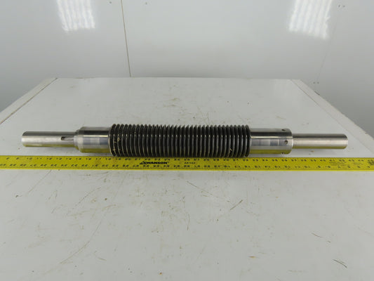 3-5/16" OD Industrial Pressure Slitter Cutter Roller 1-5/8" Shaft 32-1/2" OAL